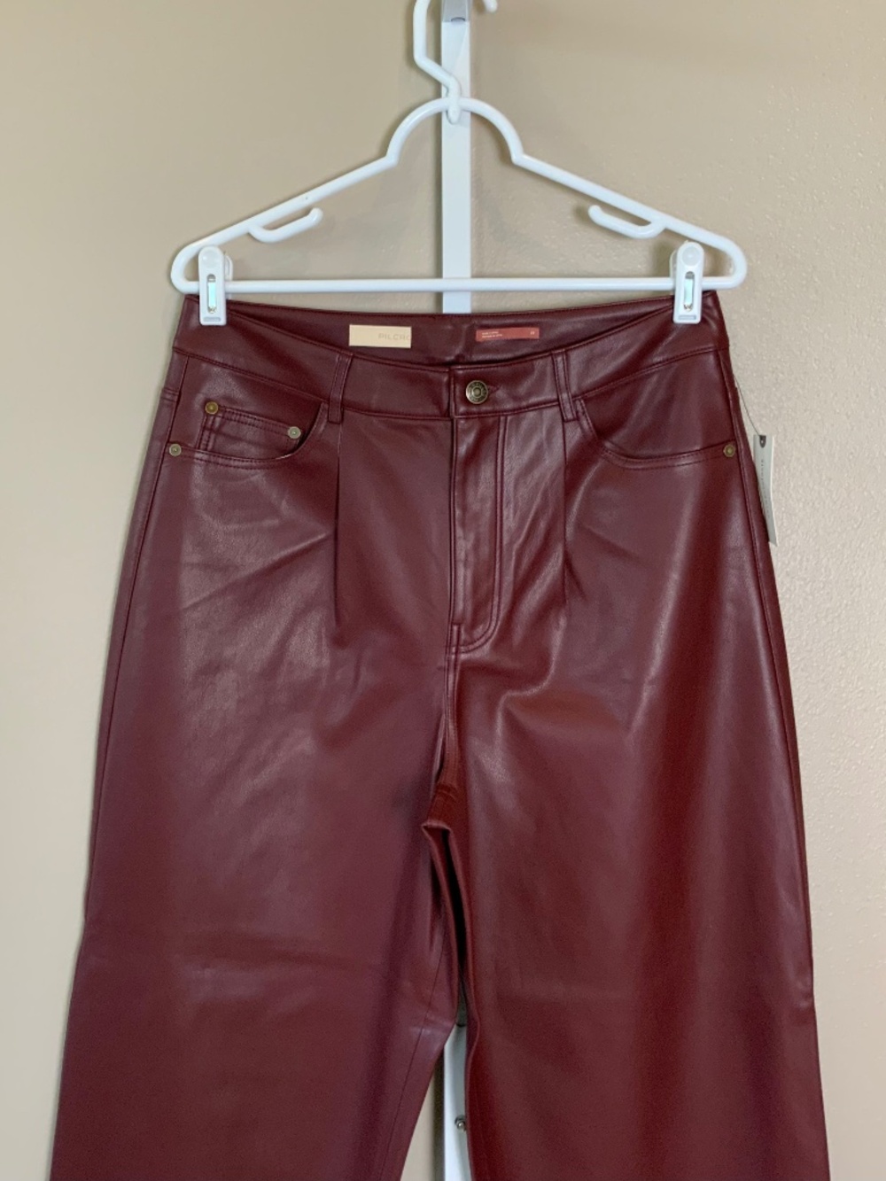 Anthropologie Pilcro The Breaker Cropped Faux Leather Pants - Picture 8 of 16